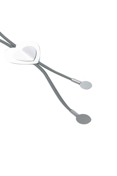 Ketting Statement Heart Grijs Aluminium XL h5 Afbeelding2